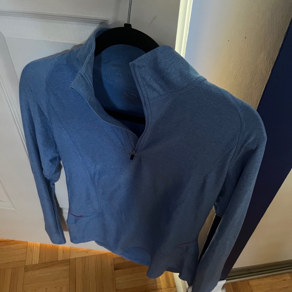 Blue Quarter-Zip Pullover